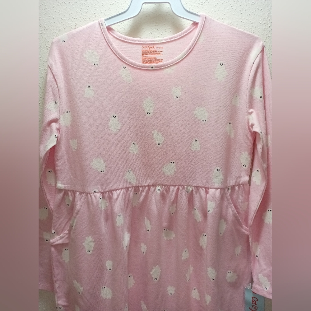 Cat and Jack Girls Pink Ghost Dress  Size 10-12 NWT - Picture 3 of 4